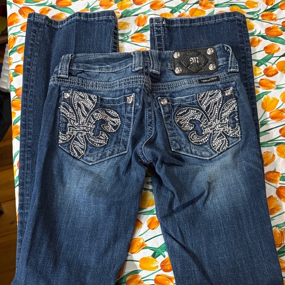 Miss Me Women's Boot Cut Jeans - Dark Blue, Size 24, MAKE AN OFFER - Picture 5 of 10